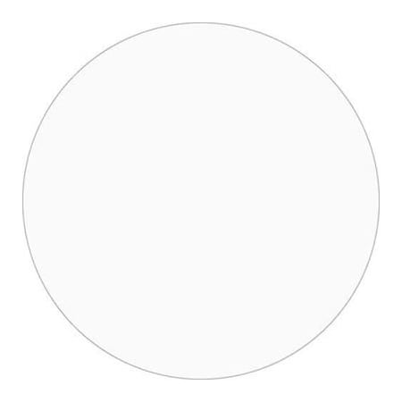 Box Packaging 1" Dia. Round Removable Paper Labels, Clear, Roll of 500 DL1389CL